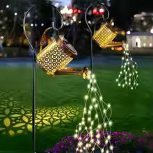 Solar Watering Can with LED Fairy Lights Outdoor