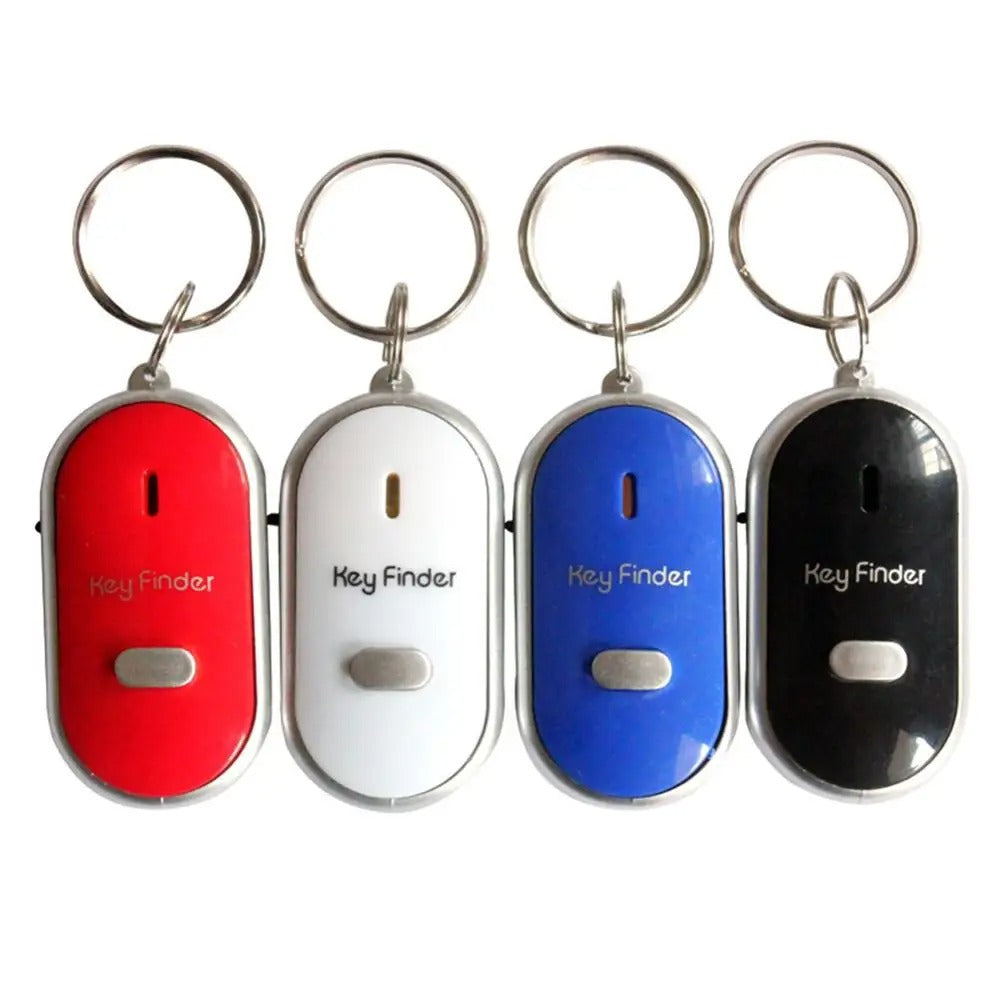 Compact Beeping Key Finder with Flashlight and Sound Control Feature