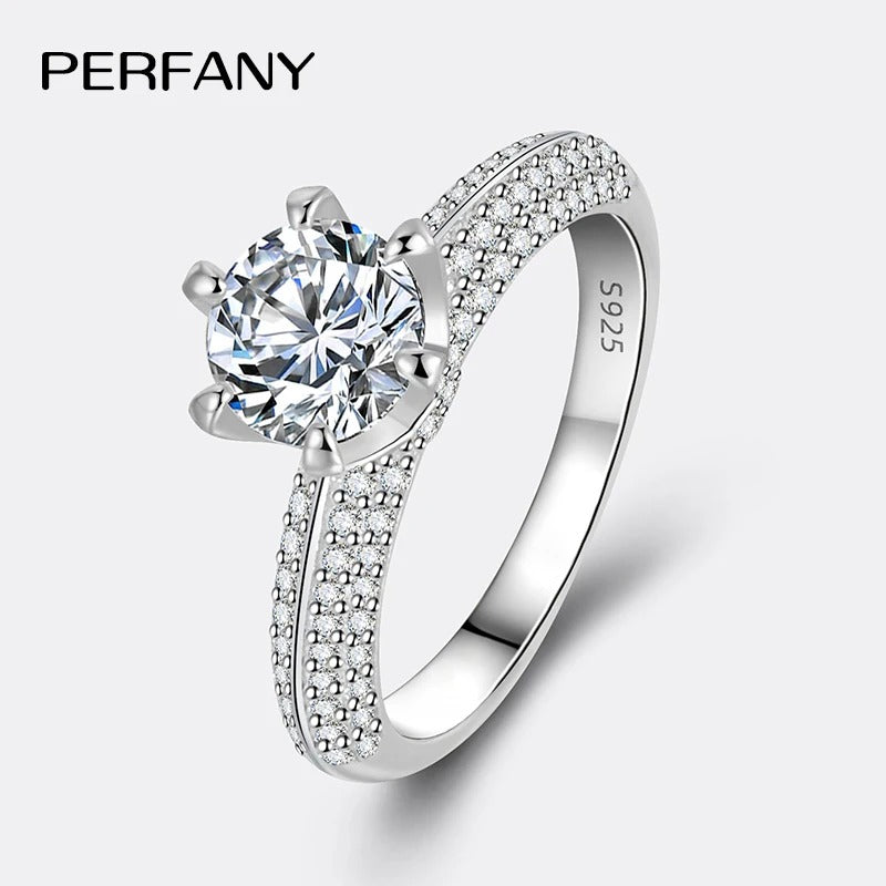 Perfany 2CT Moissanite Ring for women