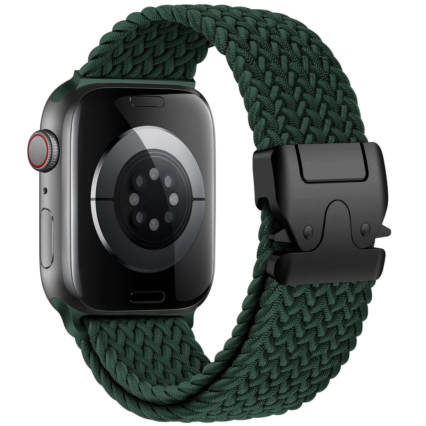 Premium Parachute Braided Nylon Strap for Apple Watch with Adjustable Loop Design