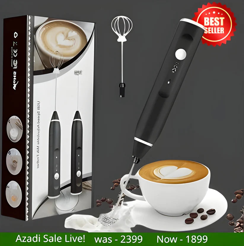 Rechargeable Coffee Beater 3-in-1 – USB Milk Frother, Coffee Blender & Mixer for Home Baristas