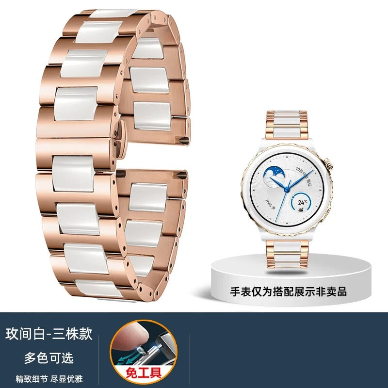 Replacement 22mm Ceramic Bracelet Band for Huawei GT5 Ultimate – Premium Smartwatch Accessory for Men and Women