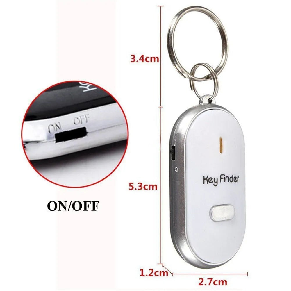 Smart Anti-Lost Keychain with Whistle Detection and Flashing Light