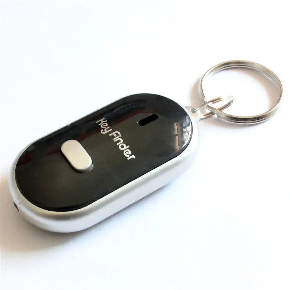 Smart Keychain Finder Beeping and Flashing to Locate Lost Keys or Wallets